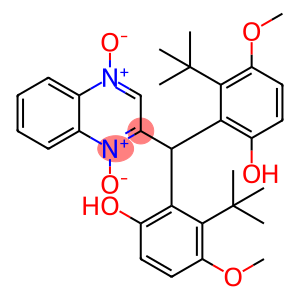 Phenol, 2,2'-[(1,4-dioxido-2-quinoxalinyl)methylene]bis[3-(1,1-dimethylethyl)-4-methoxy-