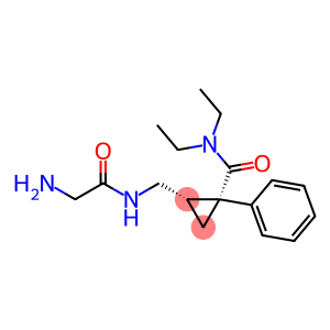 Cyclopropanecarboxamide, 2-[[(2-aminoacetyl)amino]methyl]-N,N-diethyl-1-phenyl-, (1R,2S)-rel-