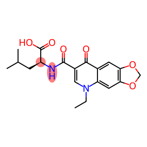 (2S)-2-[(5-ethyl-8-oxo-[1,3]dioxolo[4,5-g]quinoline-7-carbonyl)amino]-4-methyl-pentanoic acid