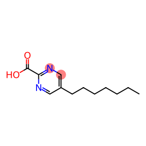 2-Pyrimidinecarboxylic acid, 5-heptyl- (9CI)