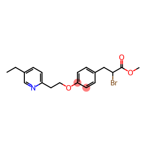 2-溴-3-[4-[2-(5-乙基-2-吡啶基)乙氧基]苯基]丙酸甲酯