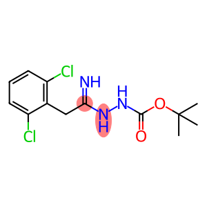 N'-[1-Amino-2-(2,6-dichlorophenyl)ethylidene]-hydrazinecarboxylic acid tert-butyl ester