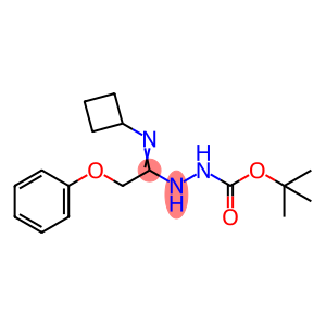 Hydrazinecarboxylic acid, 2-[1-(cyclobutylimino)-2-phenoxyethyl]-, 1,1-dimethylethyl ester