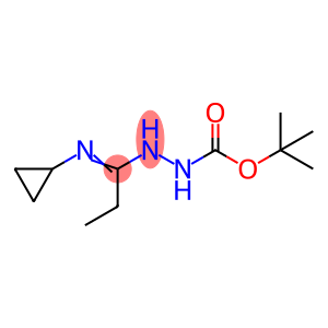 N'-[1-Cyclopropylaminopropylidene]-hydrazinecarboxylic acid tert-butyl ester