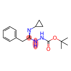 N'-[1-Cyclopropylamino-2-phenylethylidene]-hydrazinecarboxylic acid tert-butyl ester