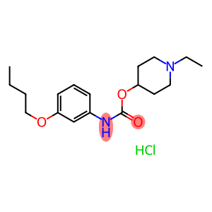 Carbamic acid,(3-butoxyphenyl)-, 1-ethyl-4-piperidinyl ester, monohydrochloride (9CI)