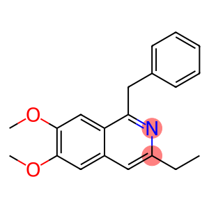 Isoquinoline, 3-ethyl-6,7-dimethoxy-1-(phenylmethyl)-