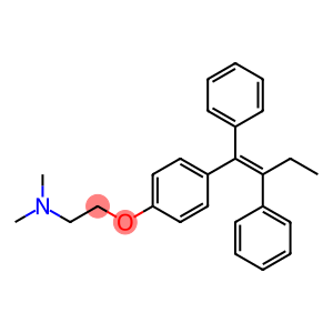 Tamoxifen,(Z)-1-(p-Dimethylaminoethoxyphenyl)-1,2-diphenyl-1-butene, trans-2-[4-(1,2-Diphenyl-1-butenyl)phenoxy]-N,N-dimethylethylamine