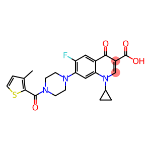 3-Quinolinecarboxylic acid, 1-cyclopropyl-6-fluoro-1,4-dihydro-7-[4-[(3-Methyl-2-thienyl)carbonyl]-1-piperazinyl]-4-oxo-