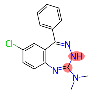 3H-1,3,4-Benzotriazepin-2-amine, 7-chloro-N,N-dimethyl-5-phenyl-