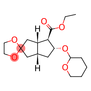 Spiro[1,3-dioxolane-2,2′(1′H)-pentalene]-4′-carboxylic acid, hexahydro-5′-[(tetrahydro-2H-pyran-2-yl)oxy]-, ethyl ester, [3′aS-(3′aα,4′α,5′β,6′aα)]-