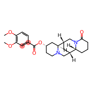 3,4-Dimethoxybenzoic acid (2S,7aα,14aβ)-dodecahydro-11-oxo-7α,14α-methano-2H,6H-dipyrido[1,2-a:1',2'-e][1,5]diazocin-2β-yl ester