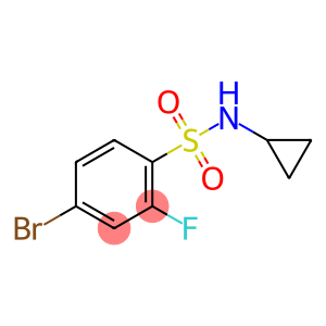 4-bromo-N-cyclopropyl-2-fluorobenzenesulfonamide