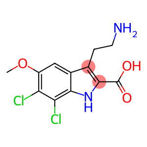 1H-Indole-2-carboxylic acid, 3-(2-aminoethyl)-6,7-dichloro-5-methoxy-