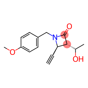 2-Azetidinone, 4-ethynyl-3-(1-hydroxyethyl)-1-[(4-methoxyphenyl)methyl]-, [3S-[3α(S*),4β]]- (9CI)