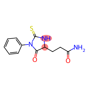 5-oxo-1-phenyl-2-thioxoimidazolidine-4-propionamide