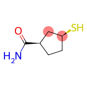 Cyclopentanecarboxamide, 3-mercapto-, cis- (9CI)