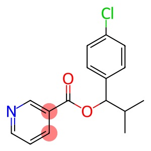 3-Pyridinecarboxylic acid, 1-(4-chlorophenyl)-2-methylpropyl ester