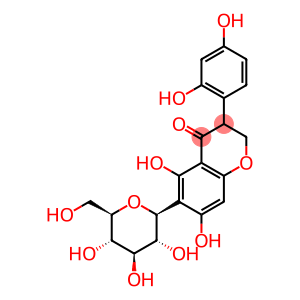 4H-1-Benzopyran-4-one,3-(2,4-dihydroxyphenyl)-6-b-D-glucopyranosyl-2,3-dihydro-5,7-dihydroxy- (9CI)