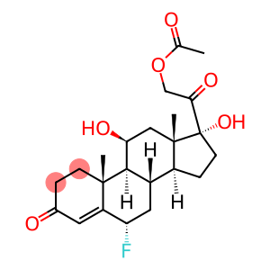 Pregn-4-ene-3,20-dione,21-(acetyloxy)-6-fluoro-11,17-dihydroxy-, (6a,11b)- (9CI)