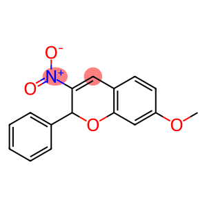 2H-1-BENZOPYRAN, 7-METHOXY-3-NITRO-2-PHENYL-