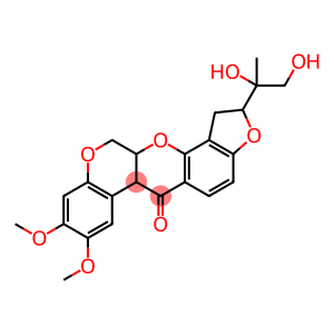 1,2,12,12a-Tetrahydro-2-(1,2-dihydroxy-1-methylethyl)-8,9-dimethoxy[1]benzopyrano[3,4-b]furo[2,3-h][1]benzopyran-6(6aH)-one