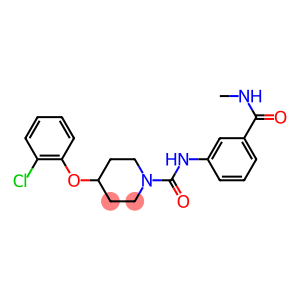 4-(2-chlorophenoxy)-N-(3-(methylcarbamoyl)-phenyl)piperidine-1-carboxamide