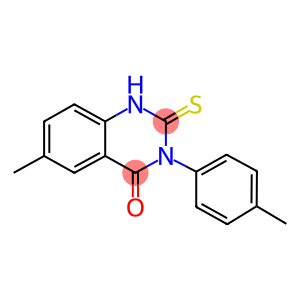 6-methyl-3-(4-methylphenyl)-2-thioxo-2,3-dihydro-4(1H)-quinazolinone