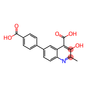 6-(4-Carboxyphenyl)-3-hydroxy-2-methylquinoline-4-carboxylic acid