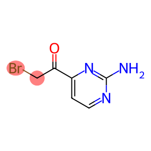 1-(2-amino-4-pyrimidinyl)-2-bromoethanone