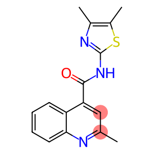 4-Quinolinecarboxamide, N-(4,5-dimethyl-2-thiazolyl)-2-methyl-