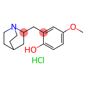Phenol, 2-(1-azabicyclo[2.2.2]oct-2-ylmethyl)-4-methoxy-, hydrochloride (1:1)