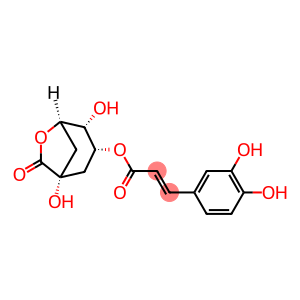 2-Propenoic acid, 3-(3,4-dihydroxyphenyl)-, (1R,3R,4R,5R)-1,4-dihydroxy-7-oxo-6-oxabicyclo[3.2.1]oct-3-yl ester, (2E)-