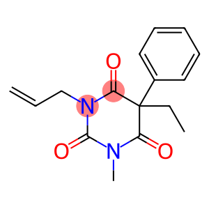 2,4,6(1H,3H,5H)-Pyrimidinetrione, 5-ethyl-1-methyl-5-phenyl-3-(2-propen-1-yl)-
