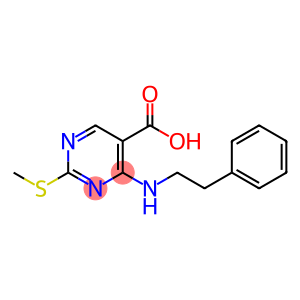 2-(甲硫基)-4-(苯乙氨基)嘧啶-5-羧酸