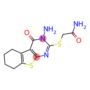 2-[(3-amino-4-oxo-3,4,5,6,7,8-hexahydro[1]benzothieno[2,3-d]pyrimidin-2-yl)sulfanyl]acetamide