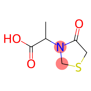 3-Thiazolidineacetic  acid,  -alpha--methyl-4-oxo-