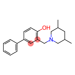 4-Biphenylol, 3-((3,5-dimethylpiperidino)methyl)-4-hydroxybiphenyl