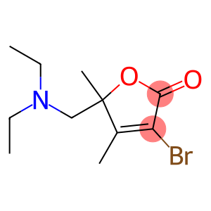 3-bromo-5-(diethylaminomethyl)-4,5-dimethyl-furan-2-one