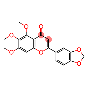 4H-1-Benzopyran-4-one, 2-(1,3-benzodioxol-5-yl)-5,6,7-trimethoxy-