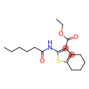 ethyl 2-(hexanoylamino)-4,5,6,7-tetrahydro-1-benzothiophene-3-carboxylate