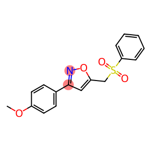 3-(4-METHOXYPHENYL)-5-[(PHENYLSULFONYL)METHYL]ISOXAZOLE