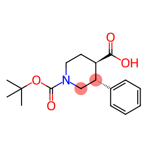反式-1-(叔丁氧羰基)-3-苯基哌啶-4-羧酸