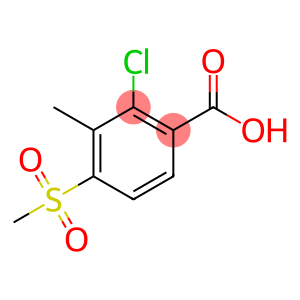2-氯-3-甲基-4-(甲基磺酰)苯甲酸