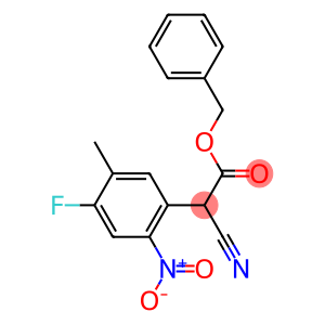 Benzyl 2-cyano-2-(4-fluoro-5-Methyl-2-nitrophenyl)acetate