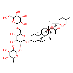 薯蓣皂苷元-3-O-鼠李糖(1-2)[葡萄糖(1-6)]葡萄糖苷