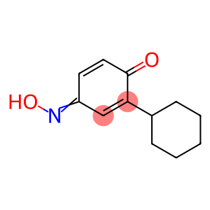 2,5-Cyclohexadiene-1,4-dione, 2-cyclohexyl-, 4-oxime