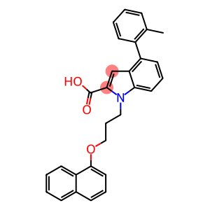 4-(2-Methylphenyl)-1-(3-(1-naphthyloxy)propyl)-1H-indole-2-carboxylic acid