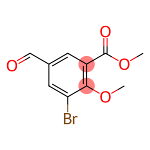 Benzoic acid, 3-bromo-5-formyl-2-methoxy-, methyl ester