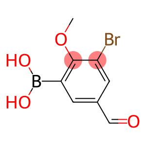 3-溴-5-甲酰基-2-甲氧基苯硼酸